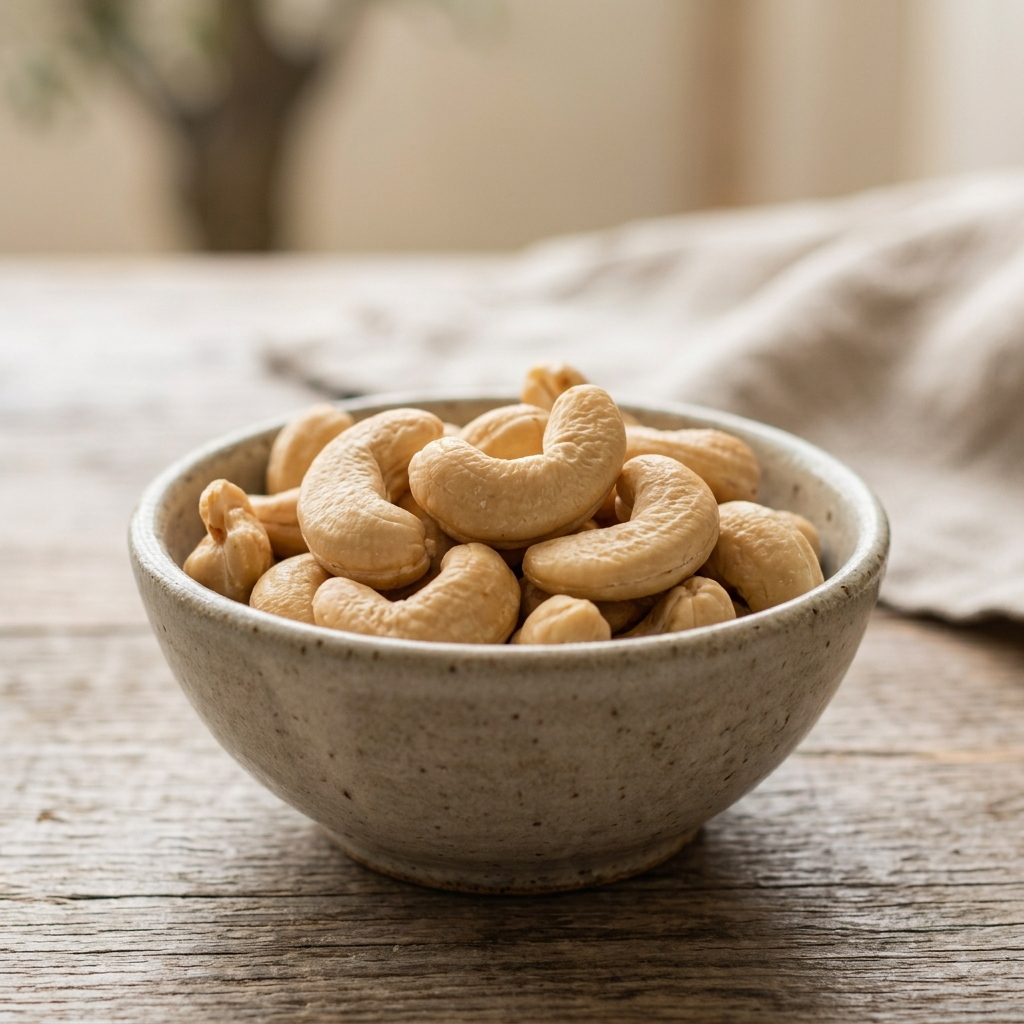Cashews as a creamy and nutritious winter snack