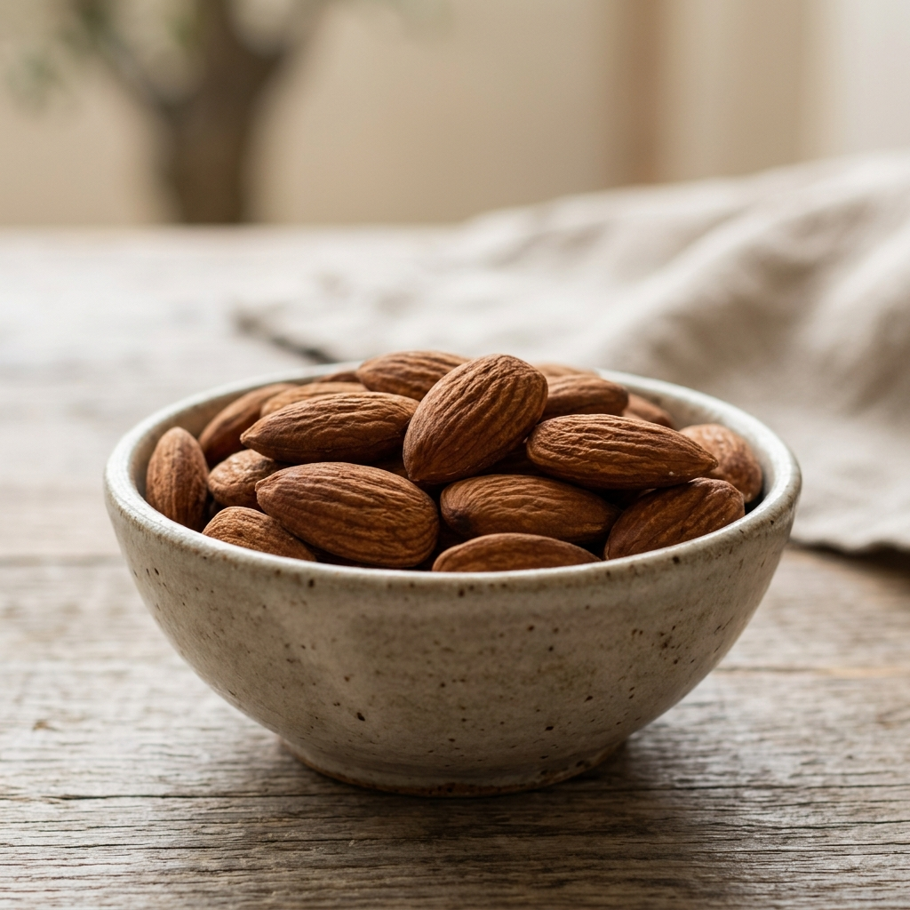 Natural almonds for a healthy winter diet