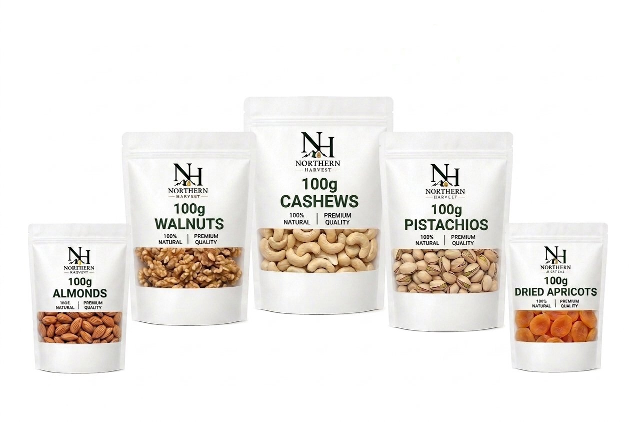 Premium Almonds, Walnuts, Cashews, Pistachios & Gilgit-Baltistan Dried Apricots